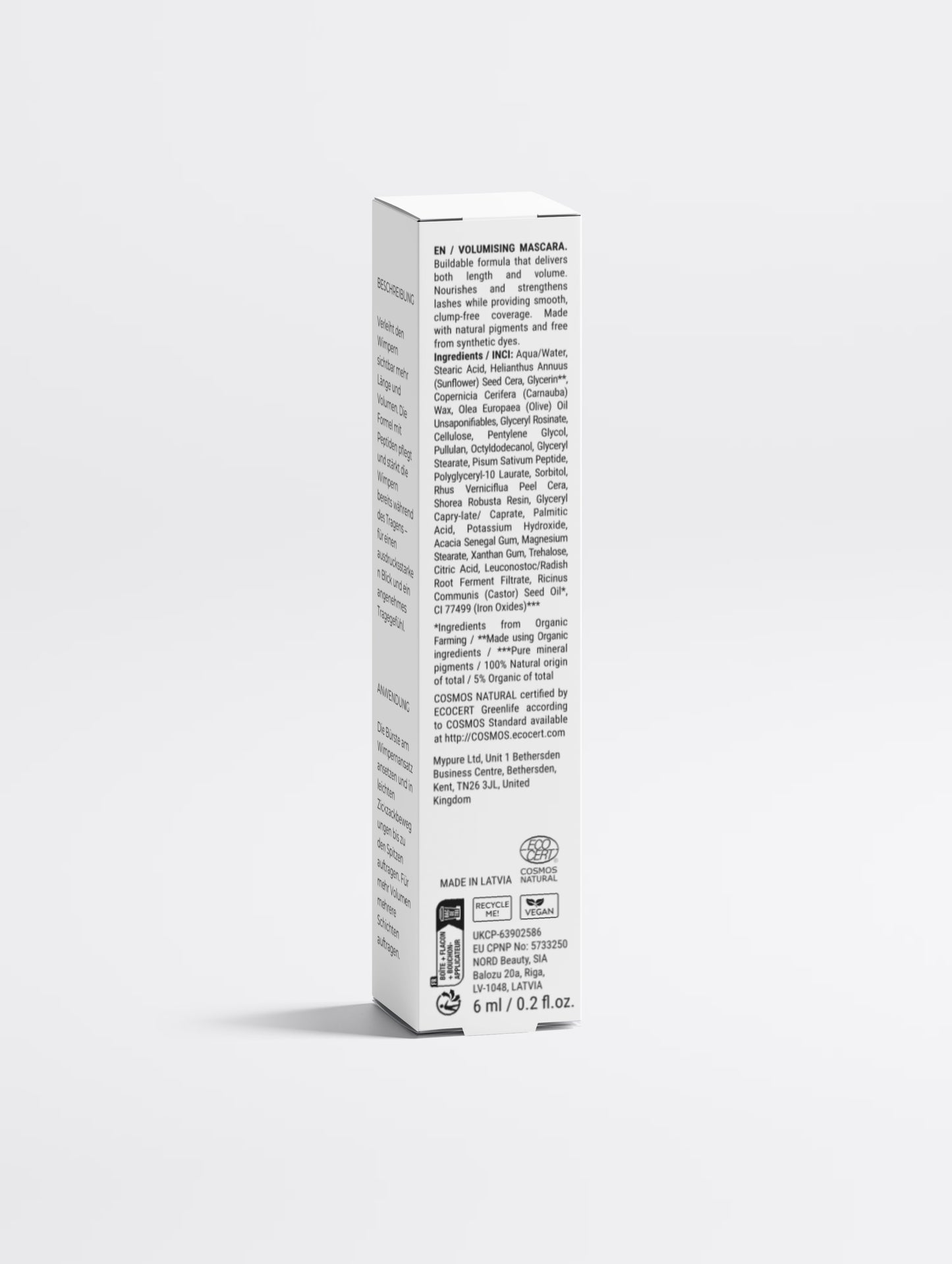 HautAtelier - Naturkosmetik I Verlängernde und volumengebende Mascara - Tiefschwarz