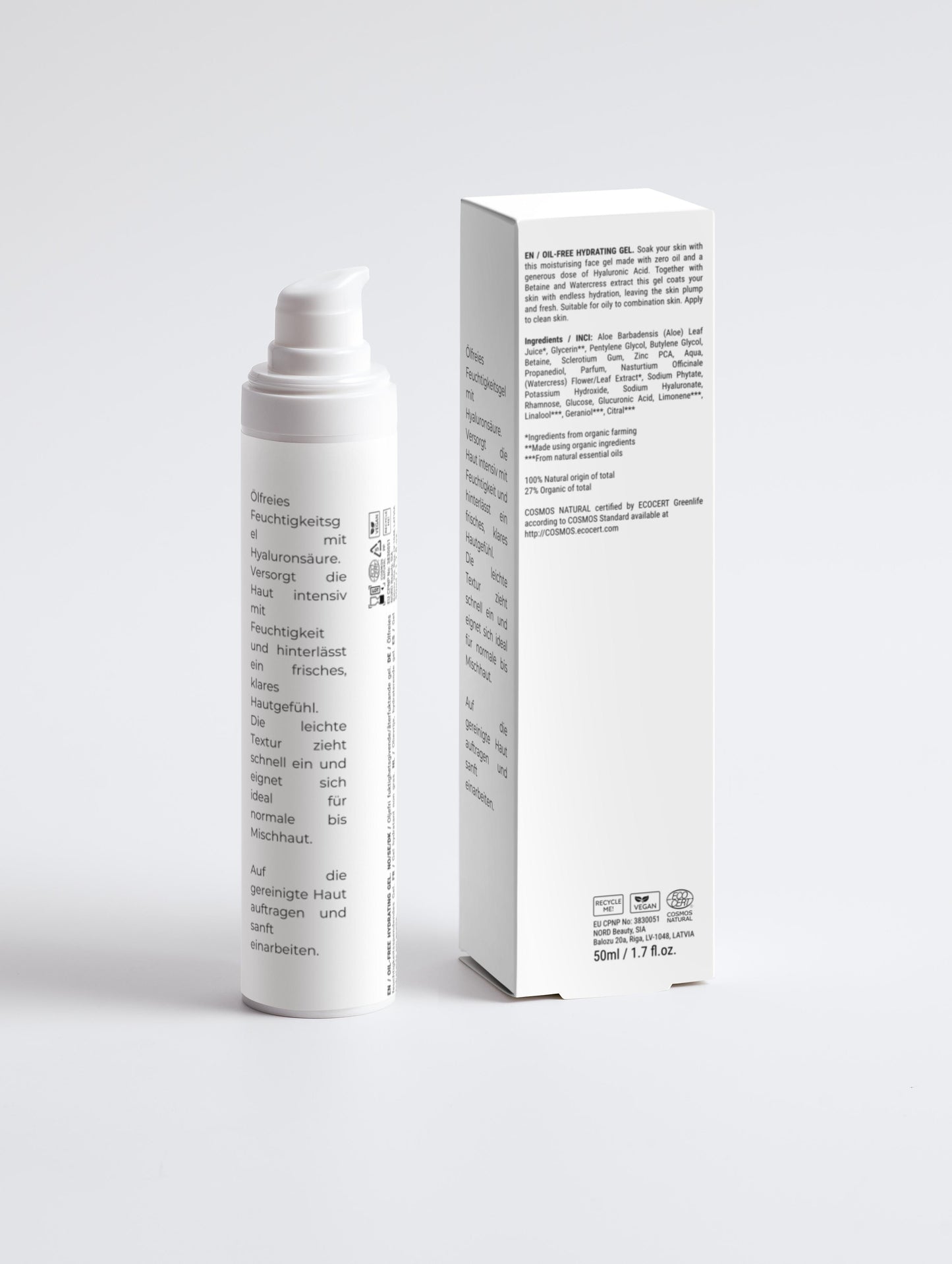 lasting lines - Zertifizierte Naturkosmetik - Hydration Gel - Oil-Free Hydrating Gel