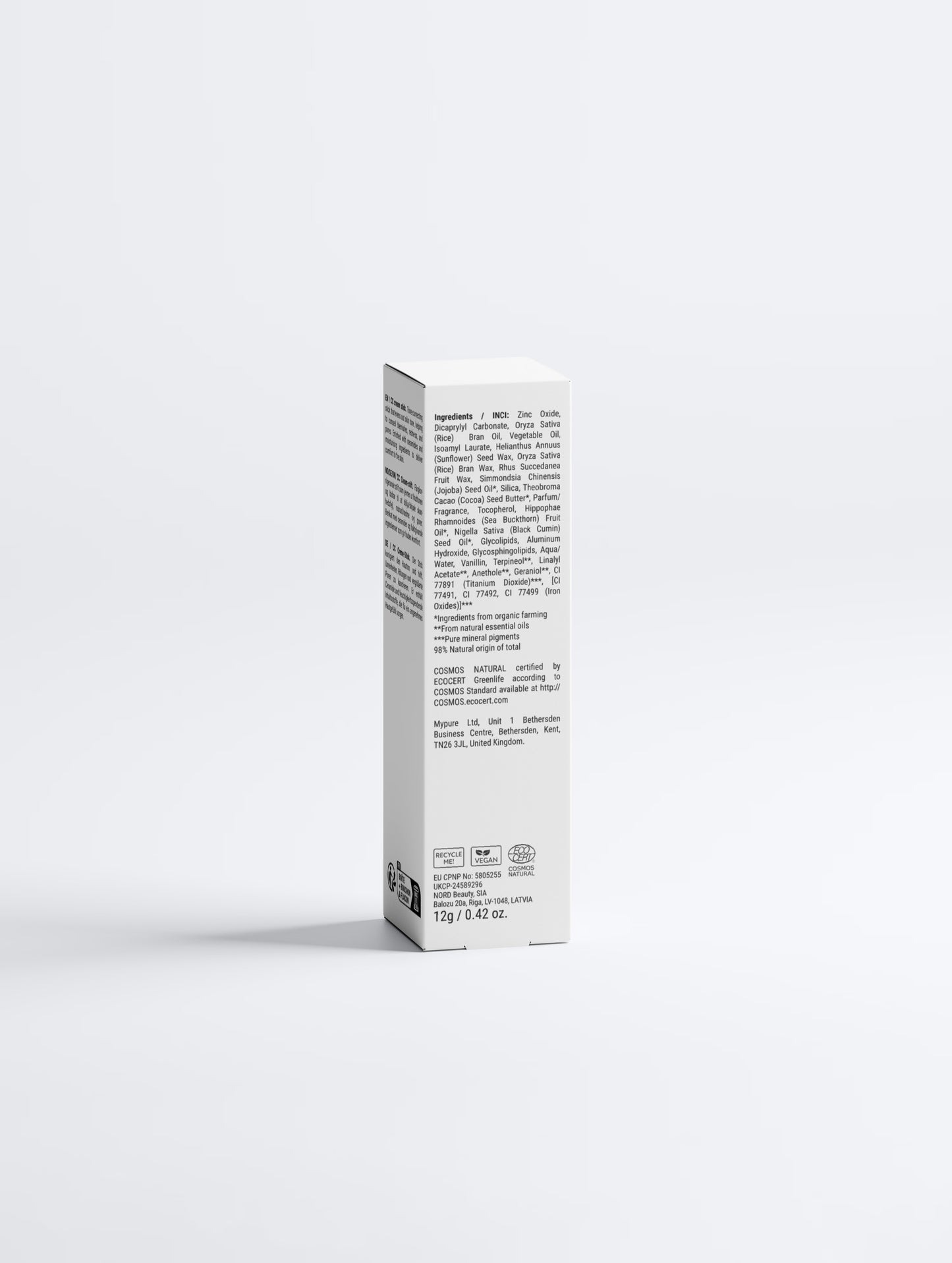 HautAtelier - Naturkosmetik I Farbkorrigierender Teint-Stick - Elfenbein (20 Light) mit LSF30