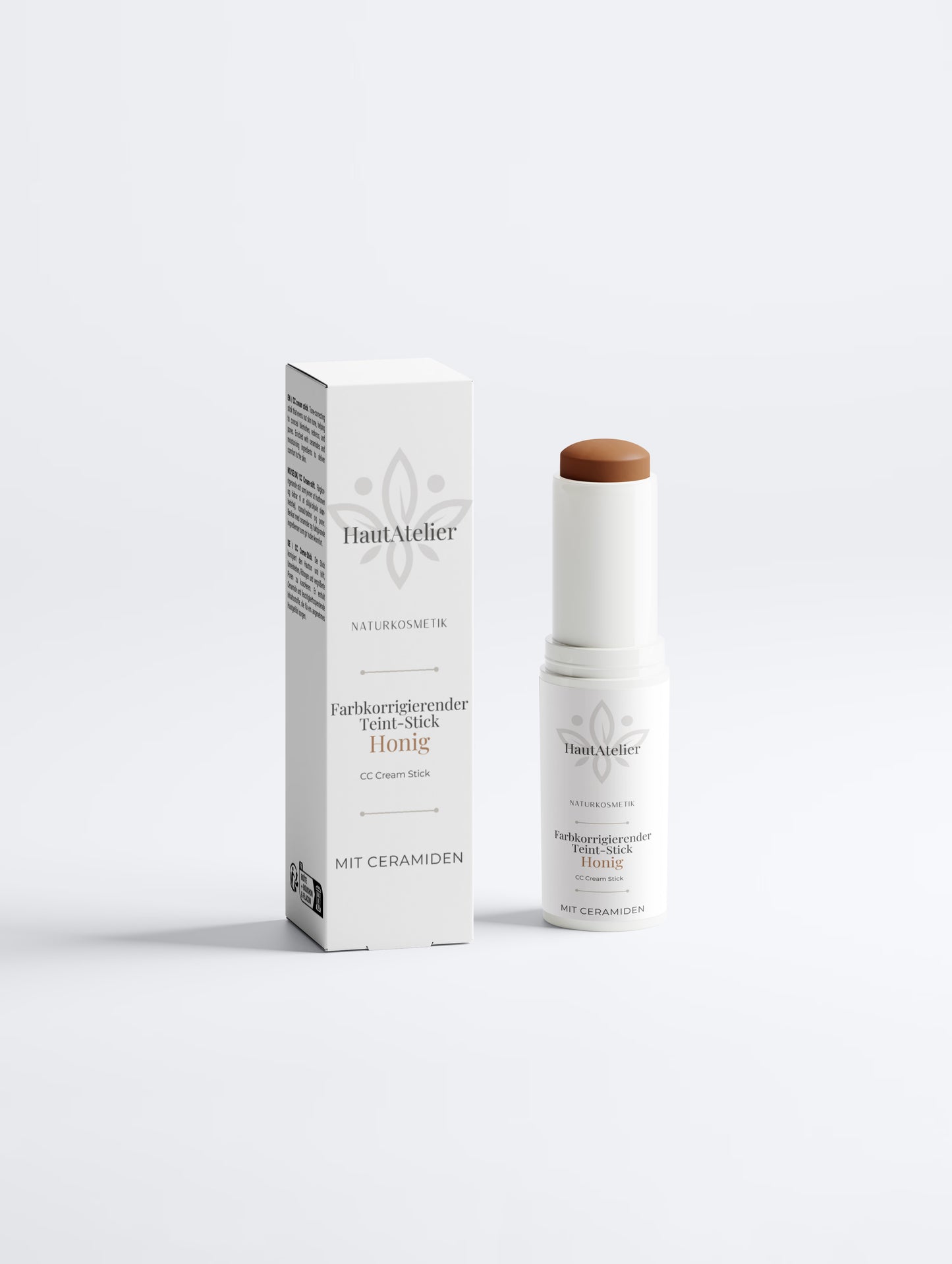 HautAtelier - Naturkosmetik I Farbkorrigierender Teint-Stick - Honig (30 Tan) mit LSF30