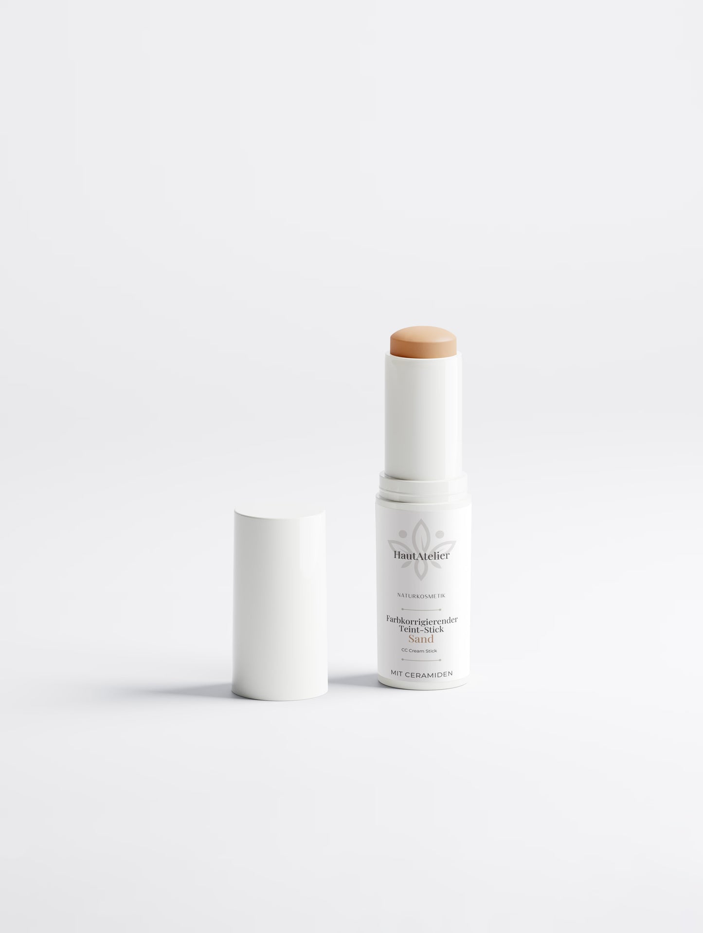 HautAtelier - Naturkosmetik I Farbkorrigierender Teint-Stick - Sand (25 Medium) mit LSF30