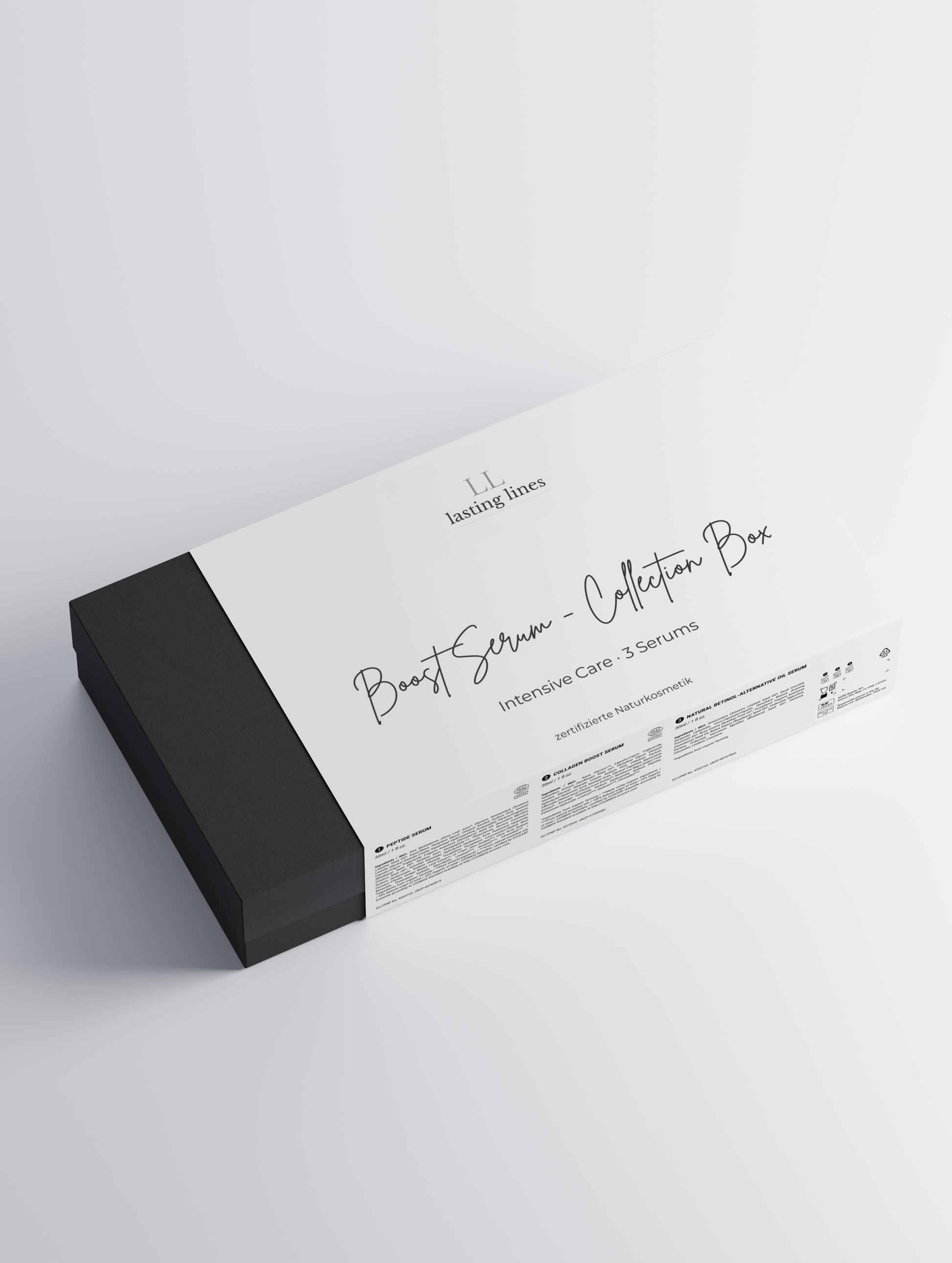 lasting lines - Zertifizierte Naturkosmetik - Boost Serum - Collection Box - Intensive Care - 3 Serums