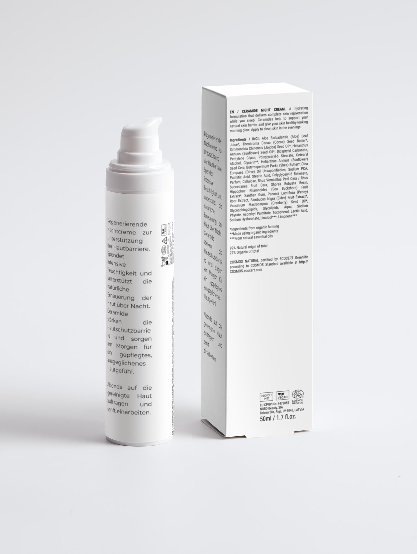 lasting lines - Zertifizierte Naturkosmetik - Ceramide Night Cream - Barrier Repair