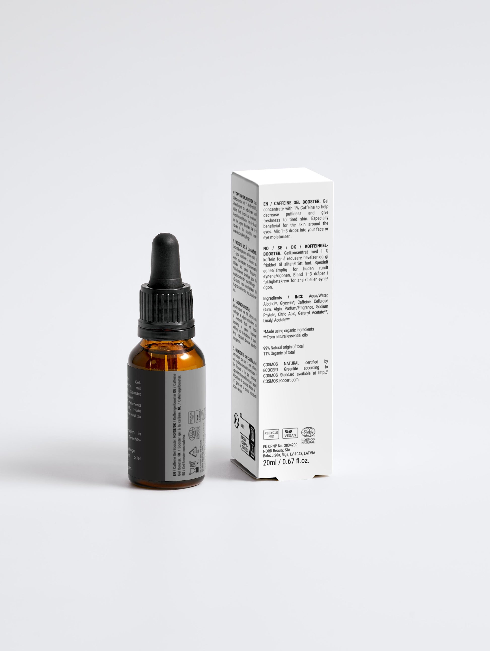 lasting lines - Zertifizierte Naturkosmetik - Men's Caffeine Gel - Oil Free Care