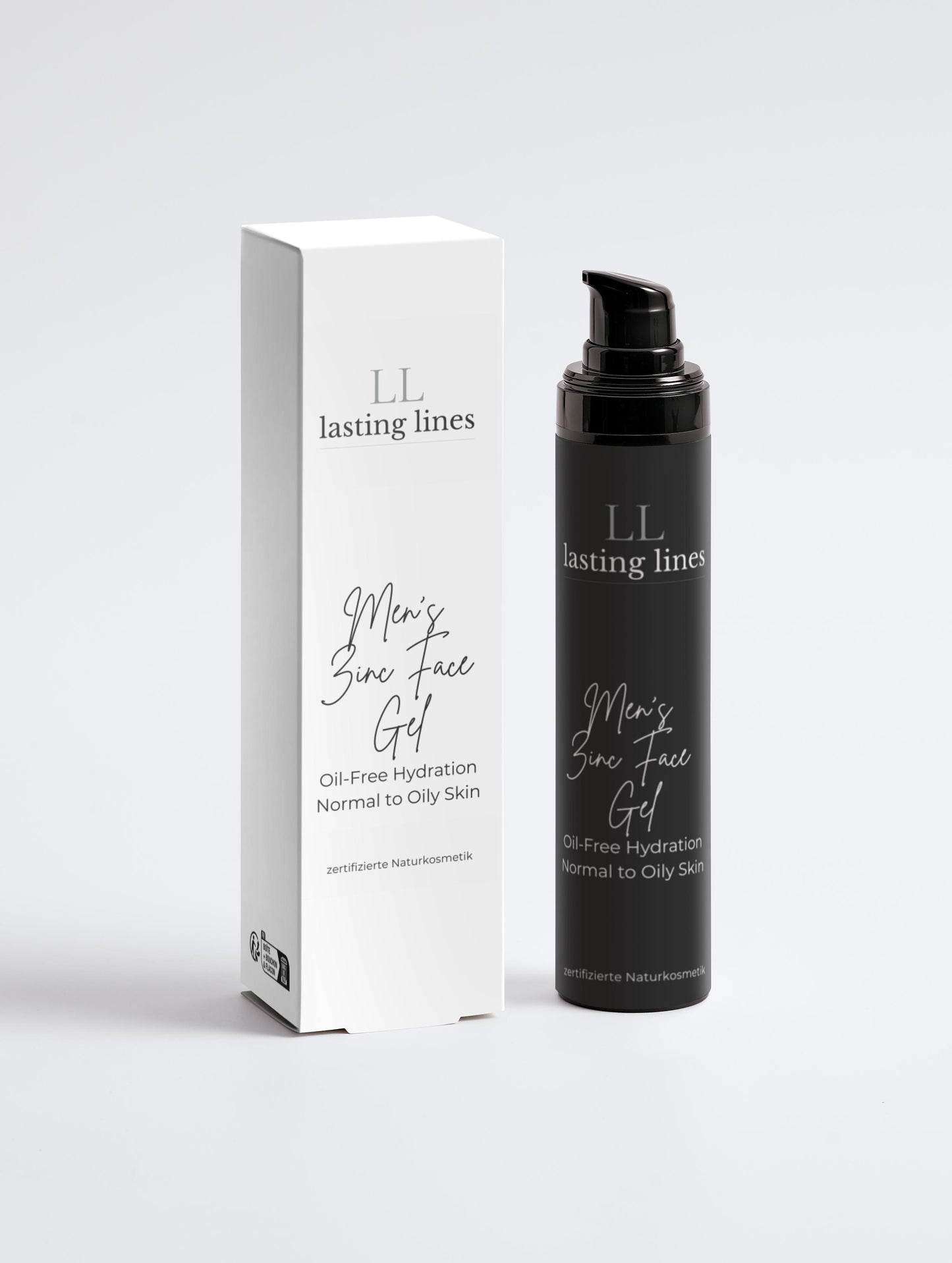 lasting lines - Zertifizierte Naturkosmetik - Men's Zinc Face Gel - Oil Free Hydration