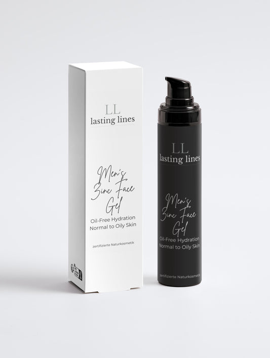 lasting lines - Zertifizierte Naturkosmetik - Men's Zinc Face Gel - Oil Free Hydration